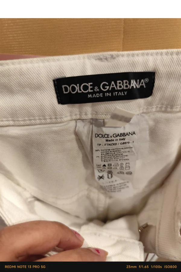Dolce & Gabbana White Denim - Image 3