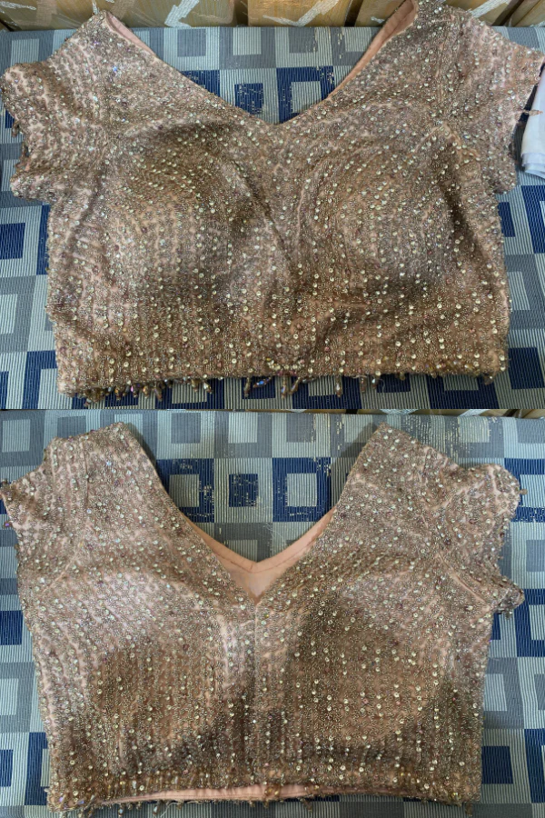 Dolly J blush pink embellished lehenga - Image 4