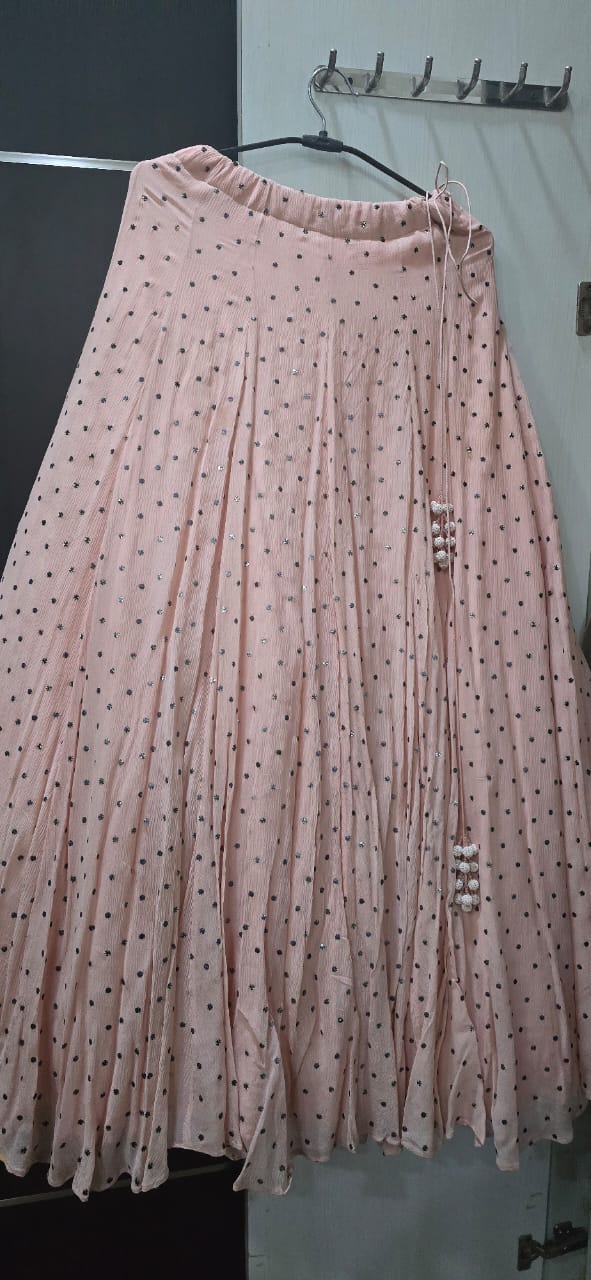 Dolly J Blush Pink Embellished Lehenga Set - Image 3