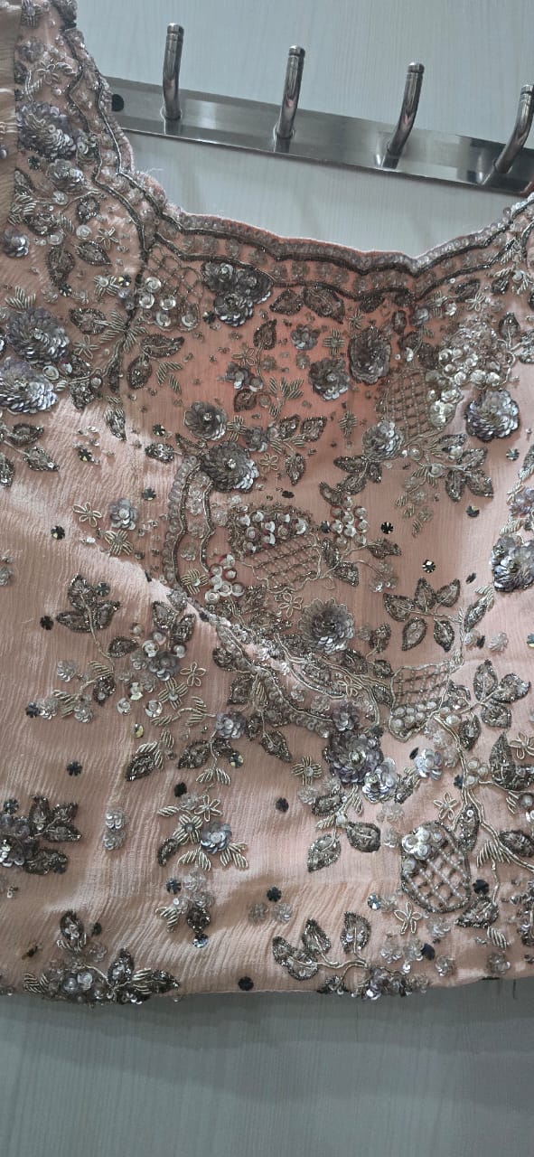 Dolly J Blush Pink Embellished Lehenga Set - Image 8