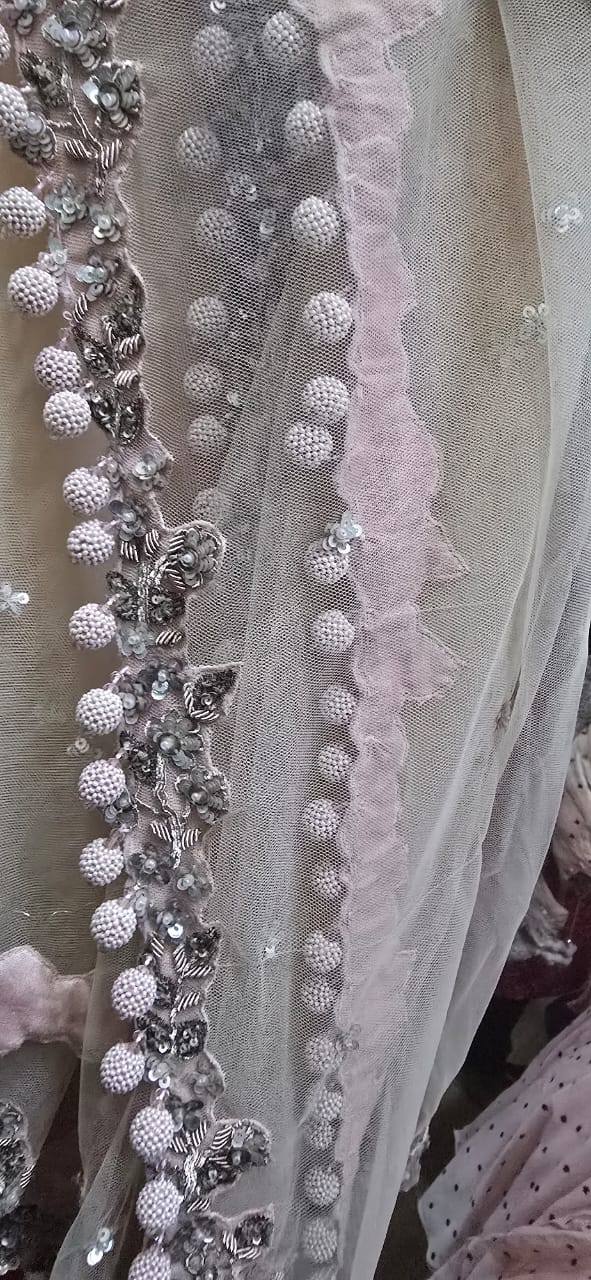 Dolly J Blush Pink Embellished Lehenga Set - Image 9