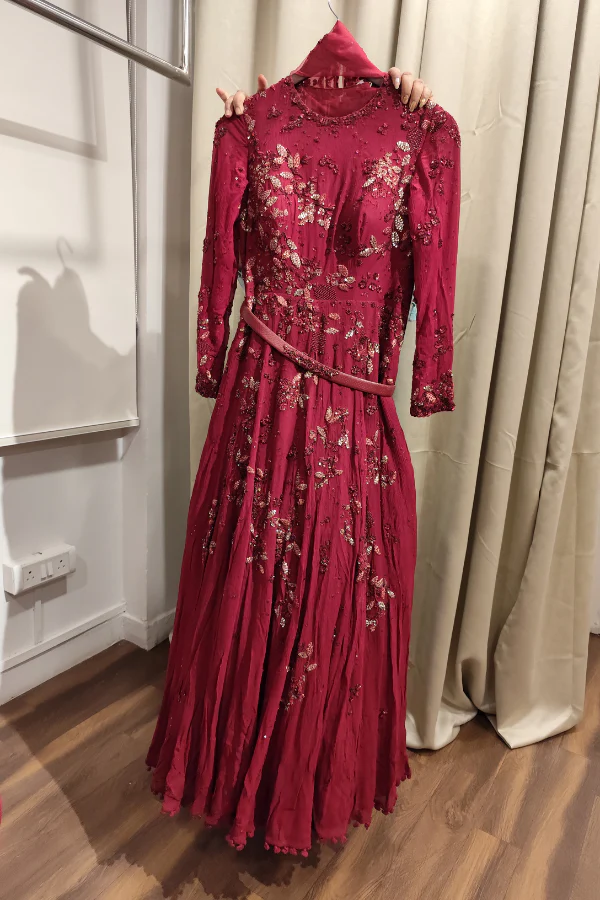 Dolly J Chiffon Suit Set With Cape - Image 2