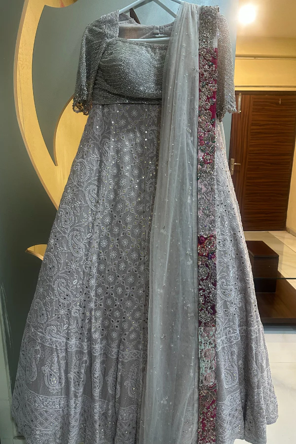 Dolly J chikankari embroidered lehenga set - Image 2