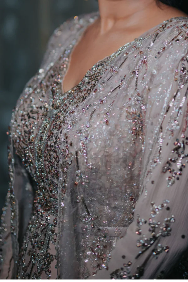 Dolly J ivory embellished gown - Image 3