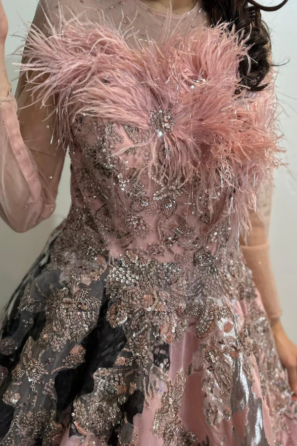 Dolly J metallic sequinned gown - Image 4