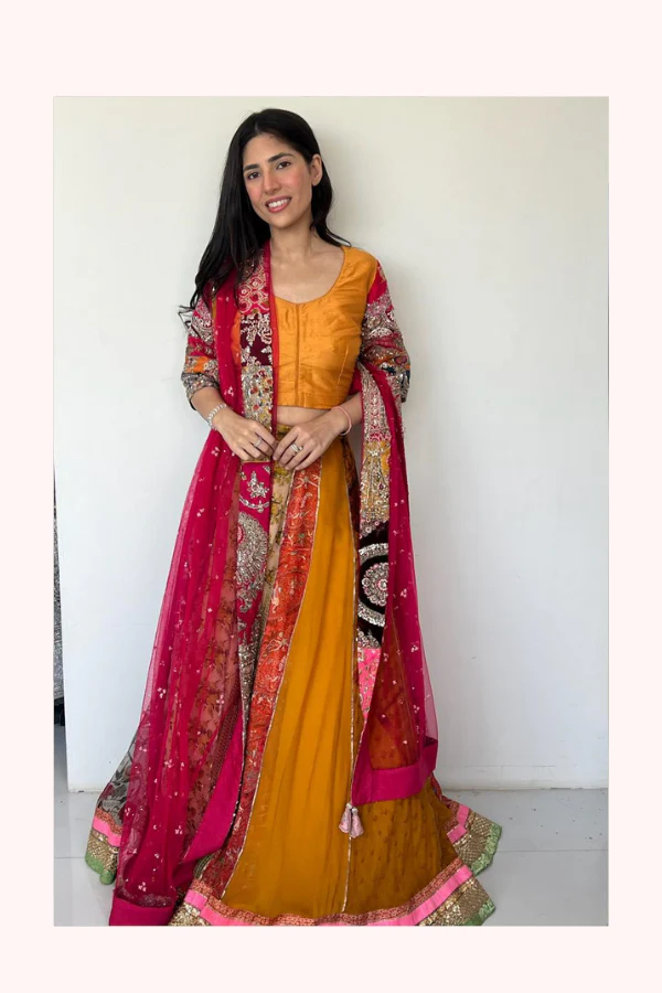 Dolly J Multicolour Embroidered Lehenga Set - Image 2