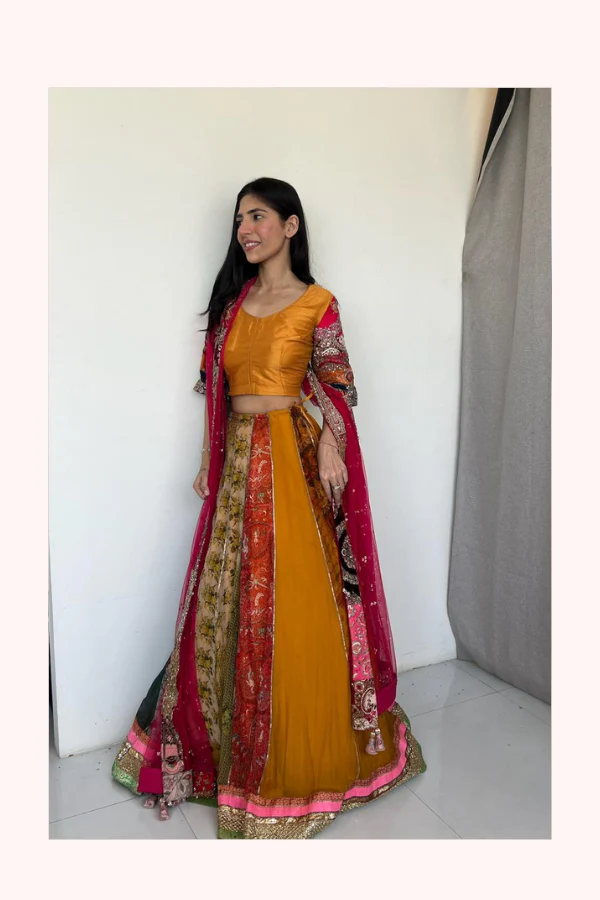 Dolly J Multicolour Embroidered Lehenga Set - Image 3