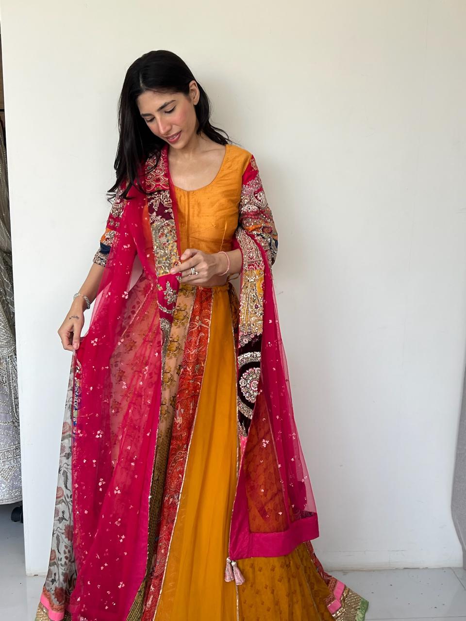 Dolly J Multicolour Embroidered Lehenga Set - Image 4