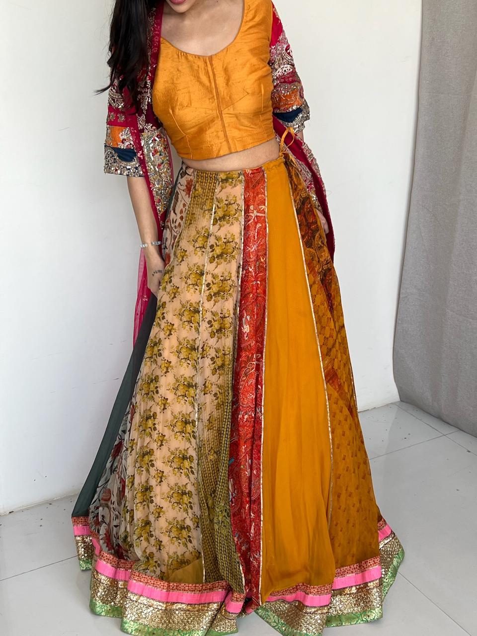 Dolly J Multicolour Embroidered Lehenga Set - Image 5