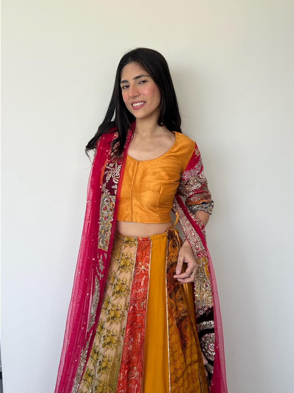 Dolly J Multicolour Embroidered Lehenga Set - Image 6