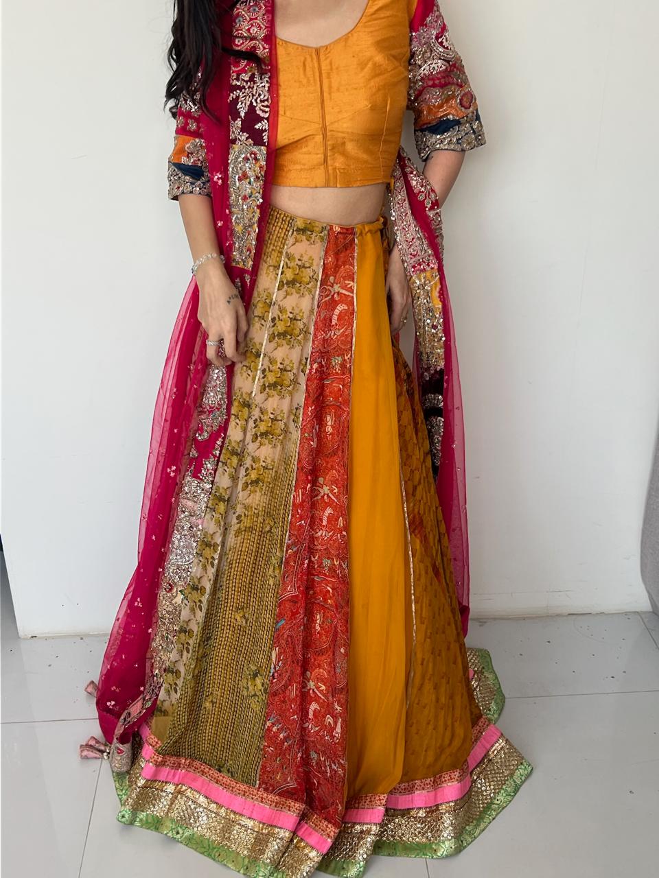 Dolly J Multicolour Embroidered Lehenga Set - Image 8