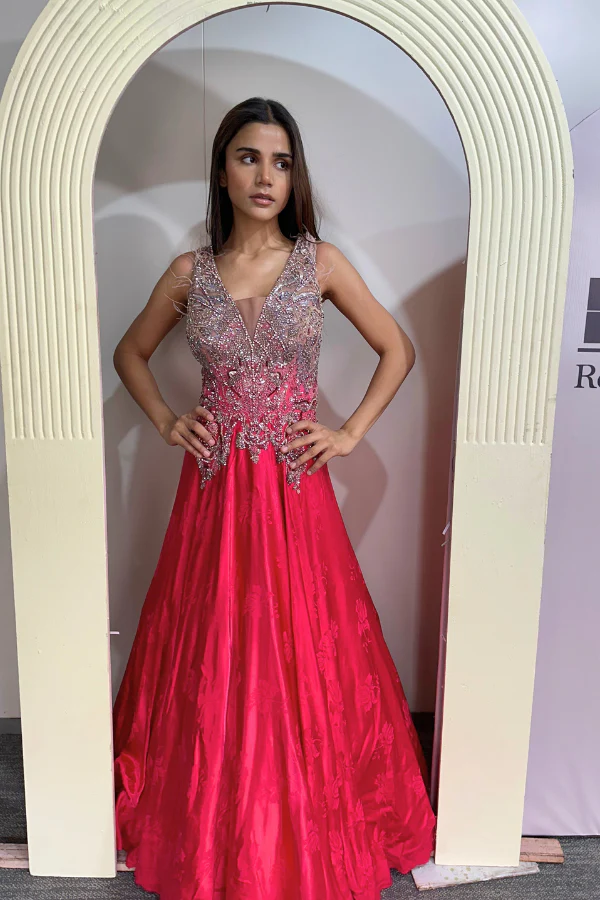 Dolly J Pink cocktail gown - Image 3