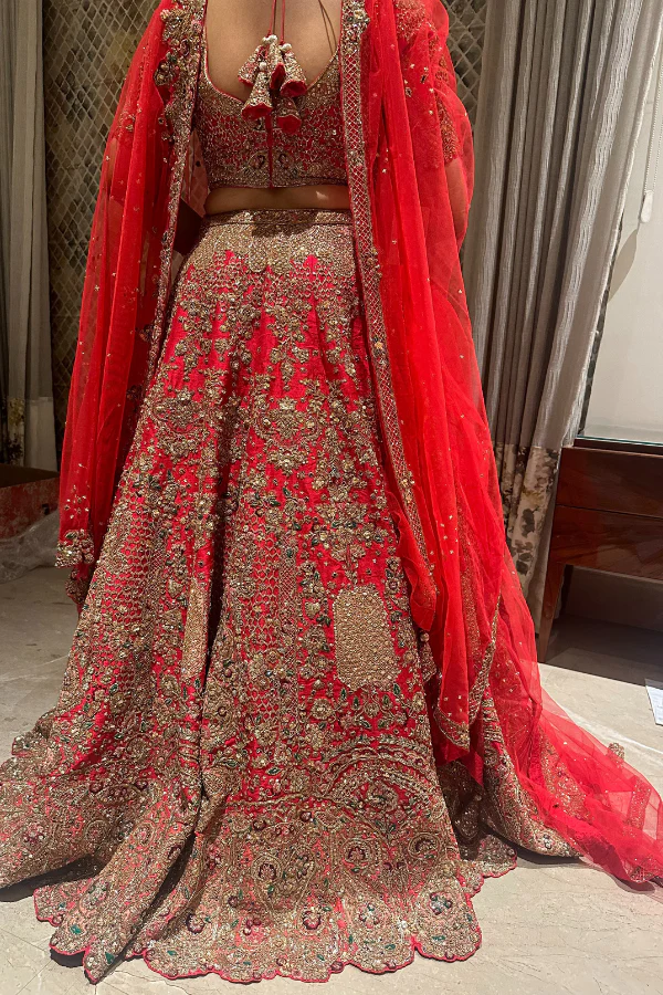 Dolly J red bridal lehenga - Image 2