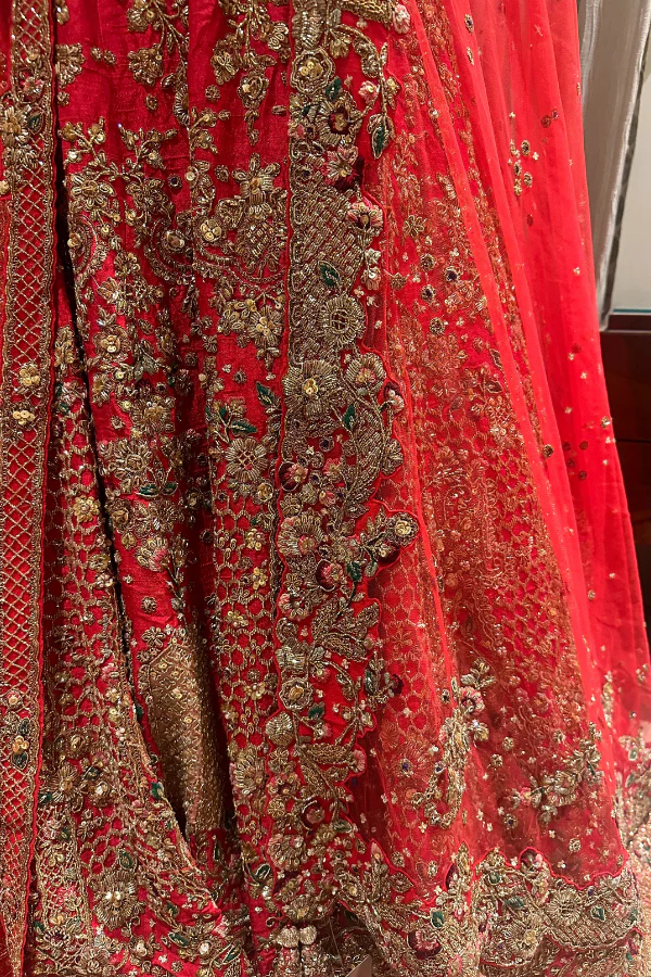 Dolly J red bridal lehenga - Image 6