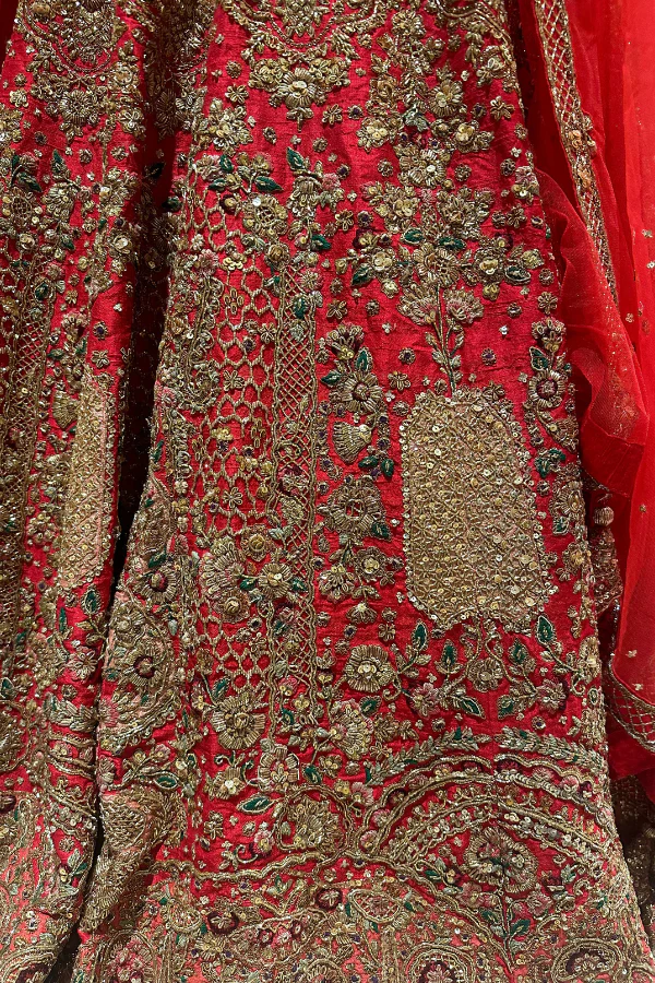 Dolly J red bridal lehenga - Image 7