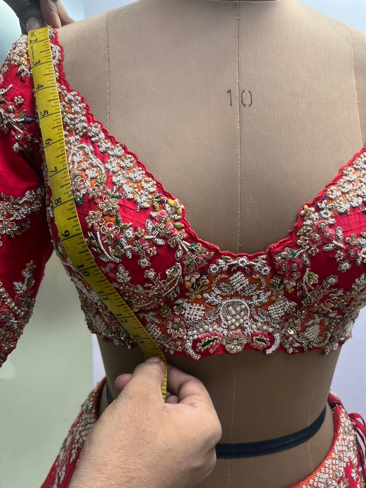 Dolly J Regal Red Dolly J Bridal Lehenga - Image 5