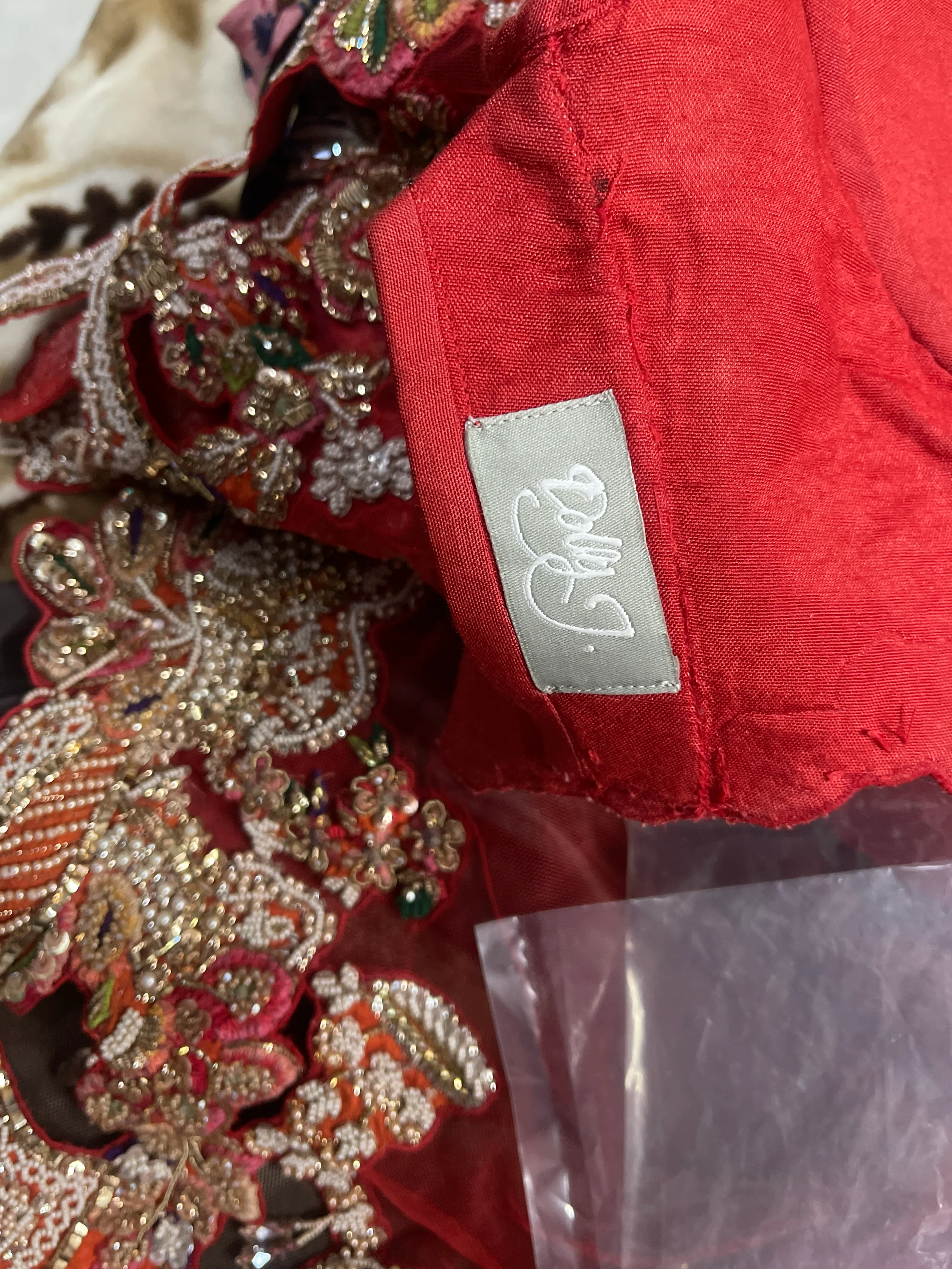 Dolly J Regal Red Dolly J Bridal Lehenga - Image 7