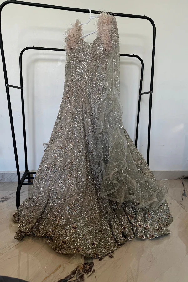 Dolly j Shimmer Tulle Full Length Gown - Image 2