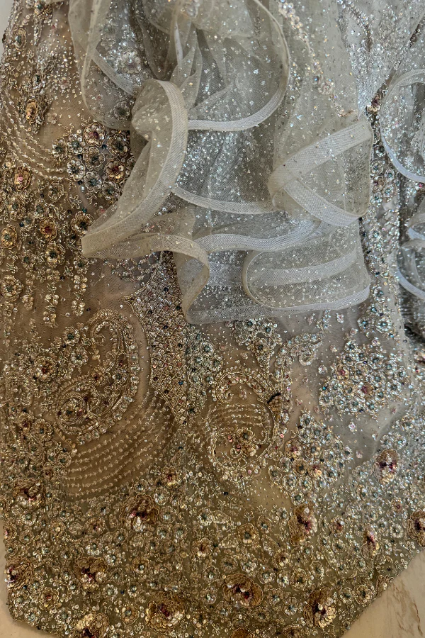 Dolly j Shimmer Tulle Full Length Gown - Image 6