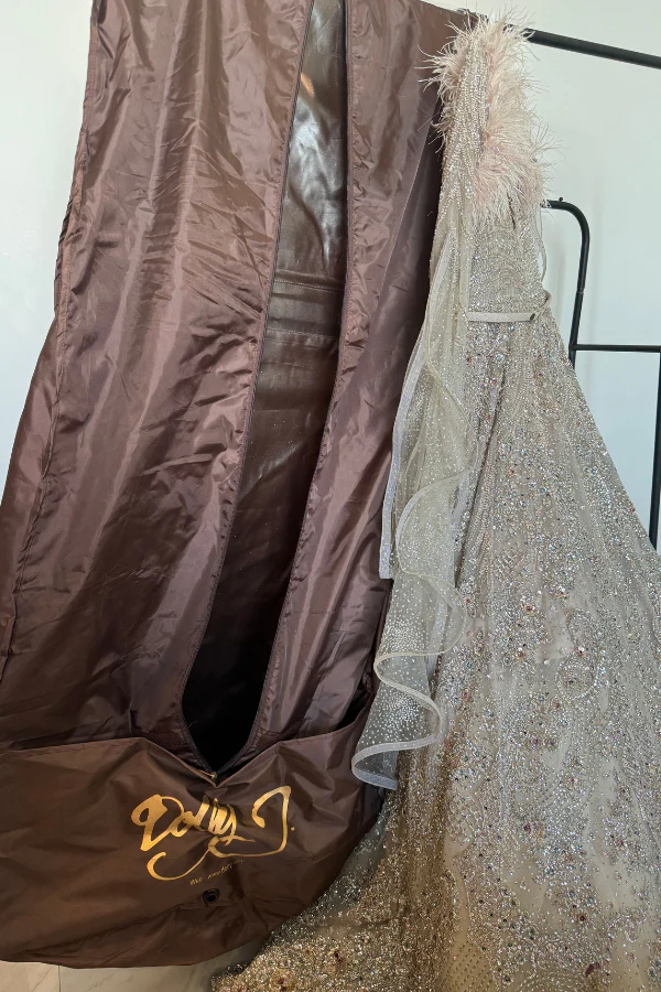 Dolly j Shimmer Tulle Full Length Gown - Image 8