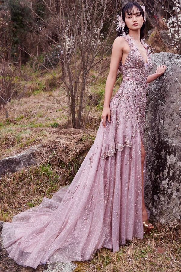 Dolly J Tulle Fitted Gown - Image 2