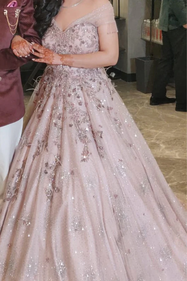 Dolly J tulle pink gown - Image 2