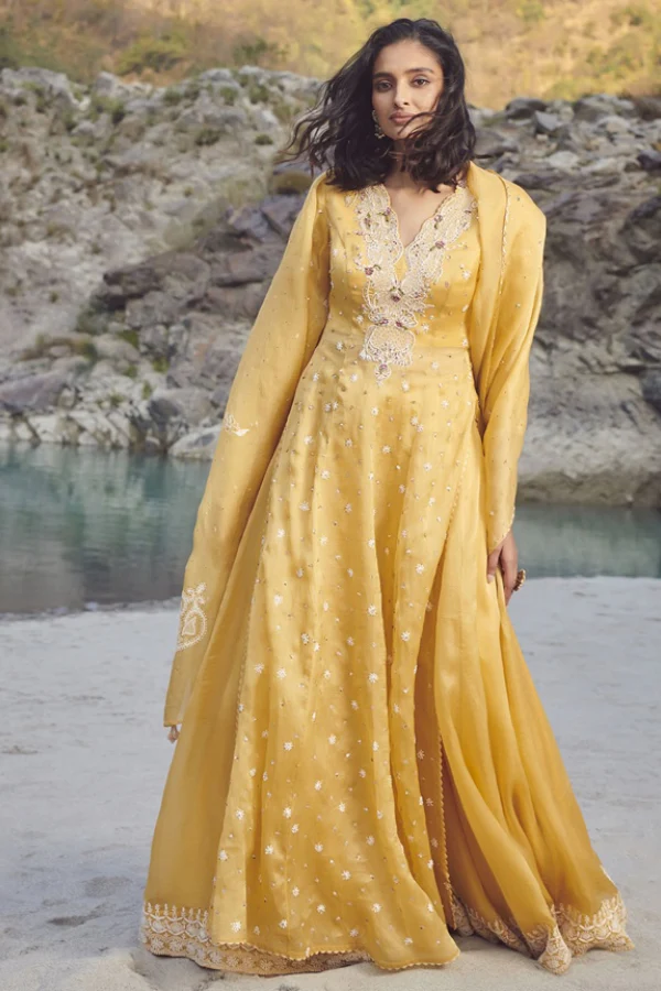 Dolly J yellow sharara set