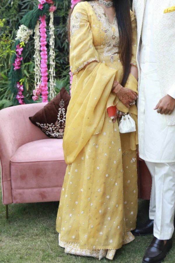 Dolly J yellow sharara set - Image 3