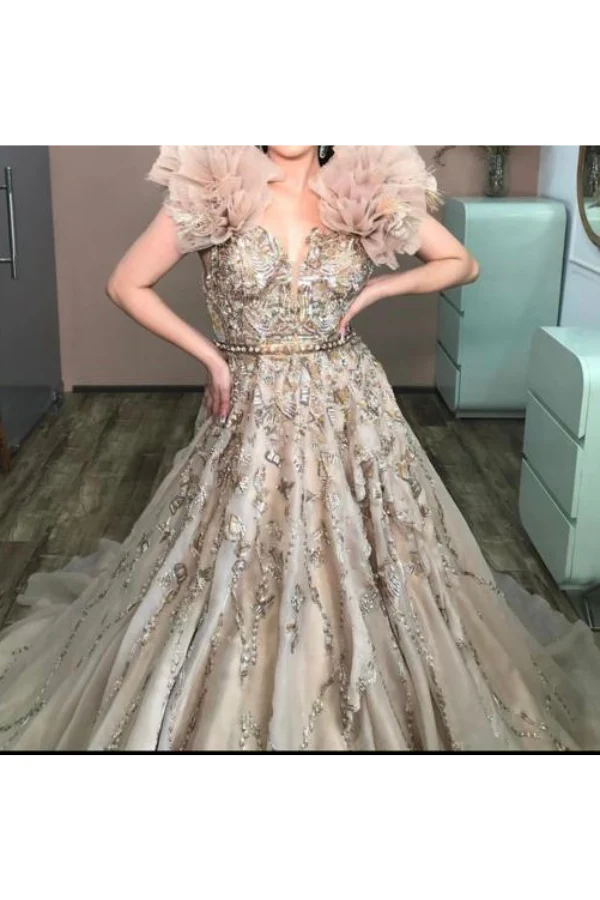 DollyJ ruffled Organza Gown - Image 2