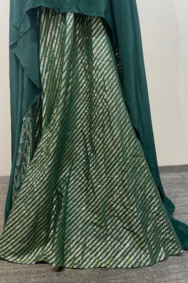 Rishi & Vibhuti Drape one shoulder lehenga set - Image 7