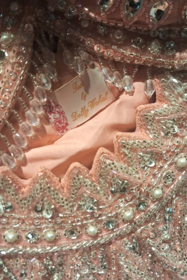 Dusty Pink embroidered lehenga set - Image 6