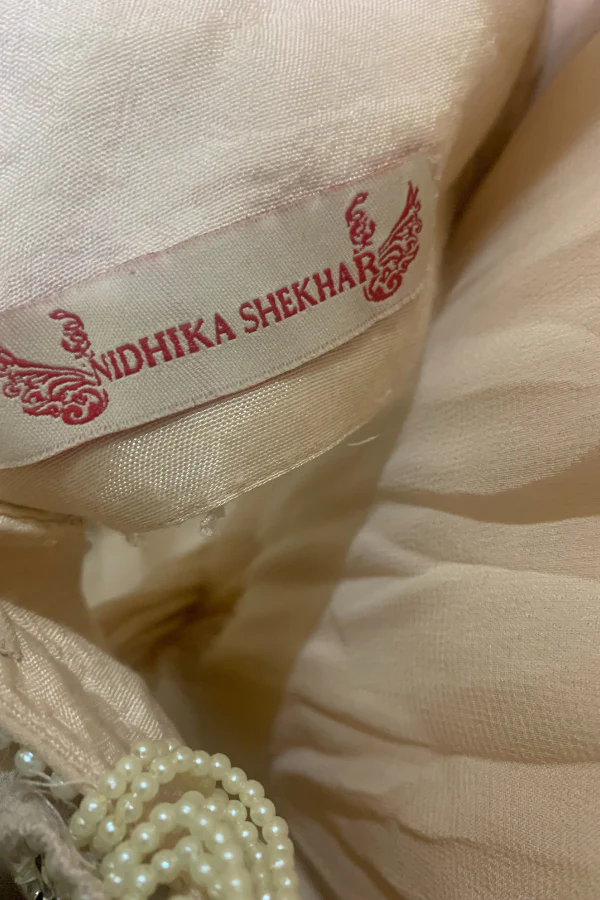 Embellished Draped Saree Set - Image 2