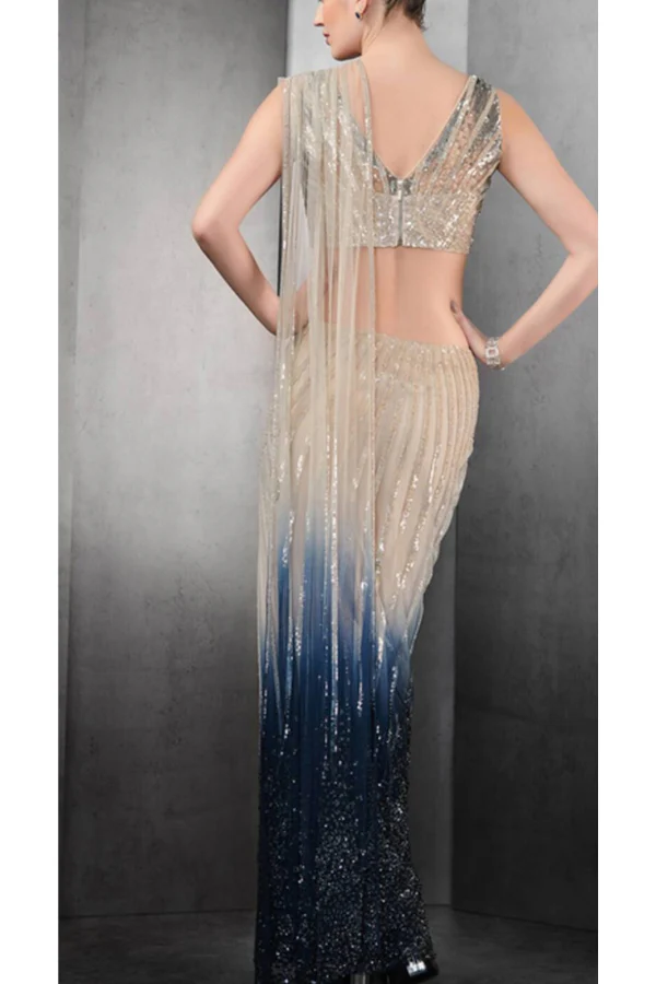 Embellished Saree gown - Image 5