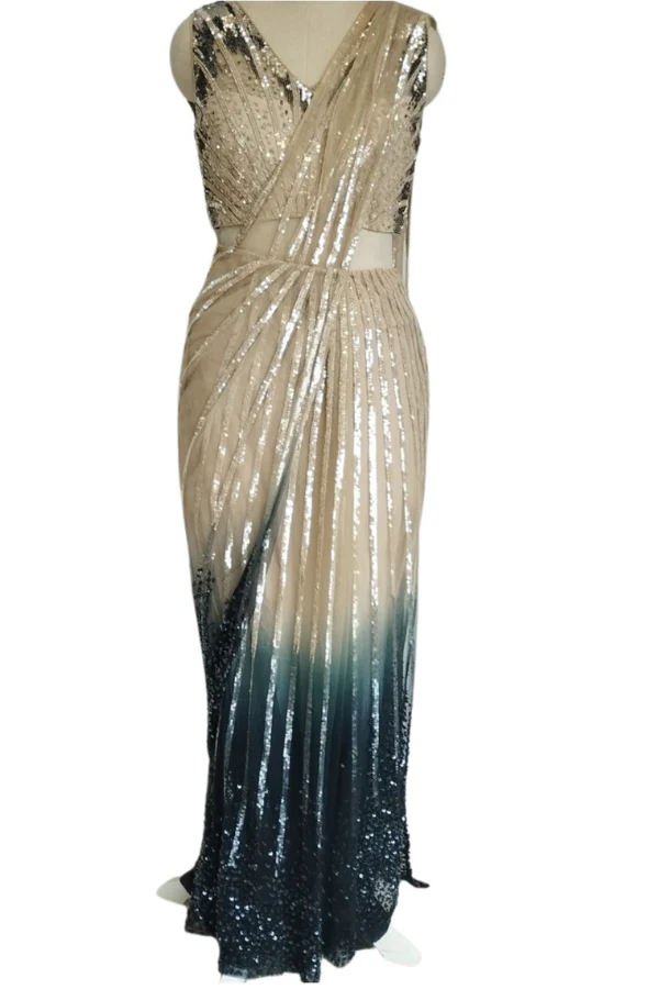 Embellished Saree gown - Image 8