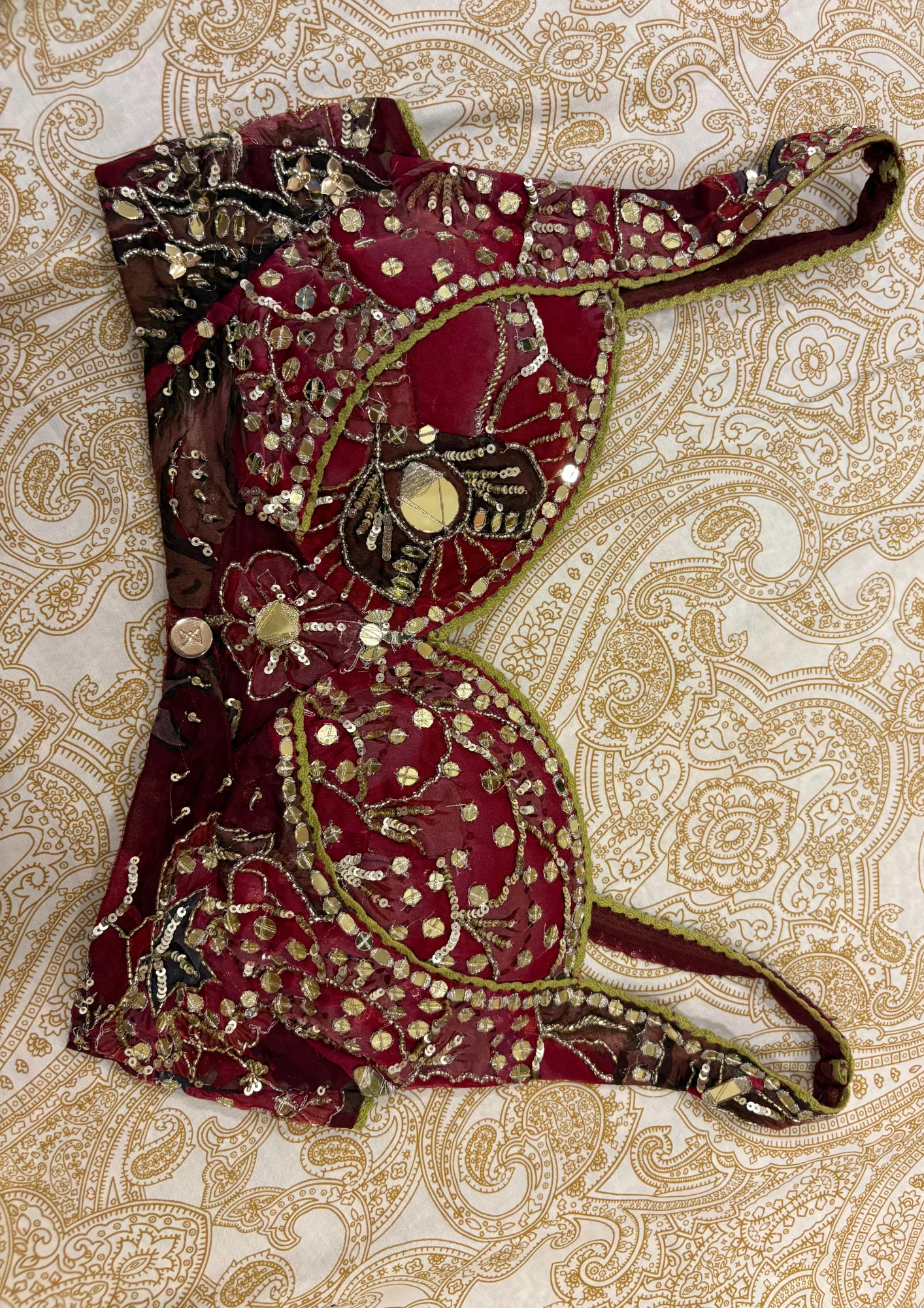 Mahima Mahajan Embroidered Wine Red Lehenga Set - Image 3