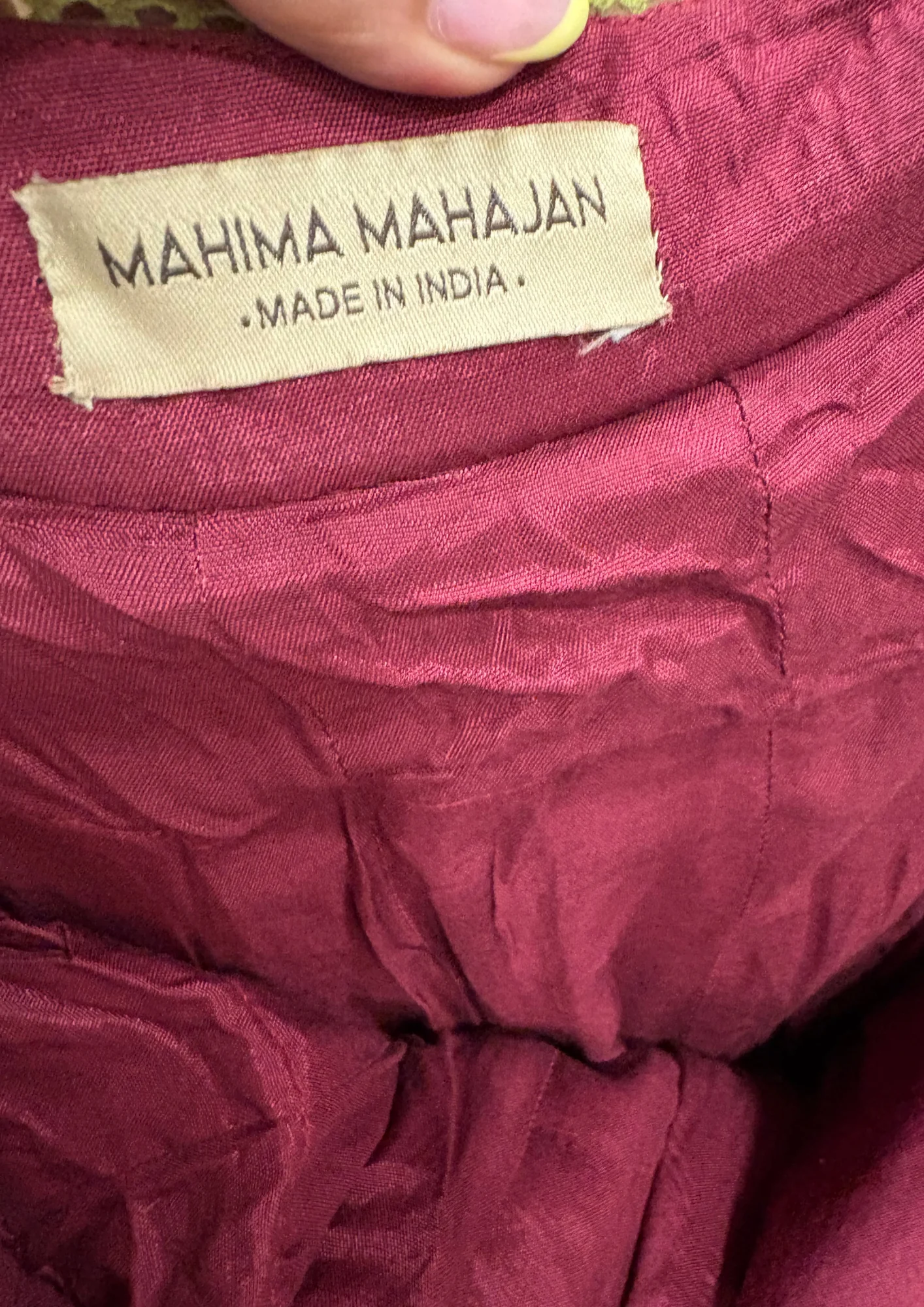 Mahima Mahajan Embroidered Wine Red Lehenga Set - Image 6