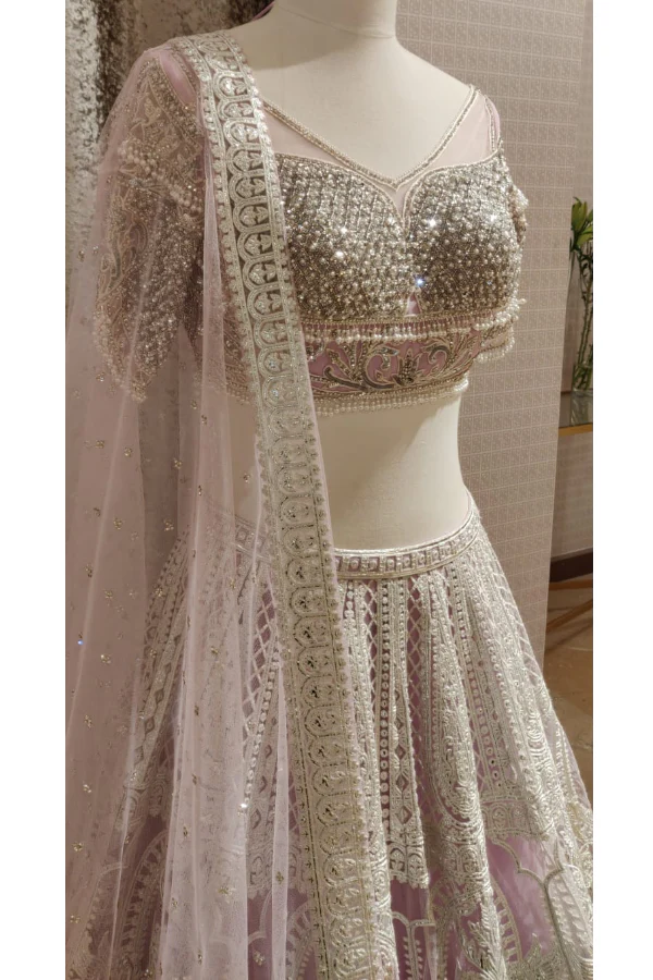 Falguni and Shane Peacock Lavender Lehenga - Image 3