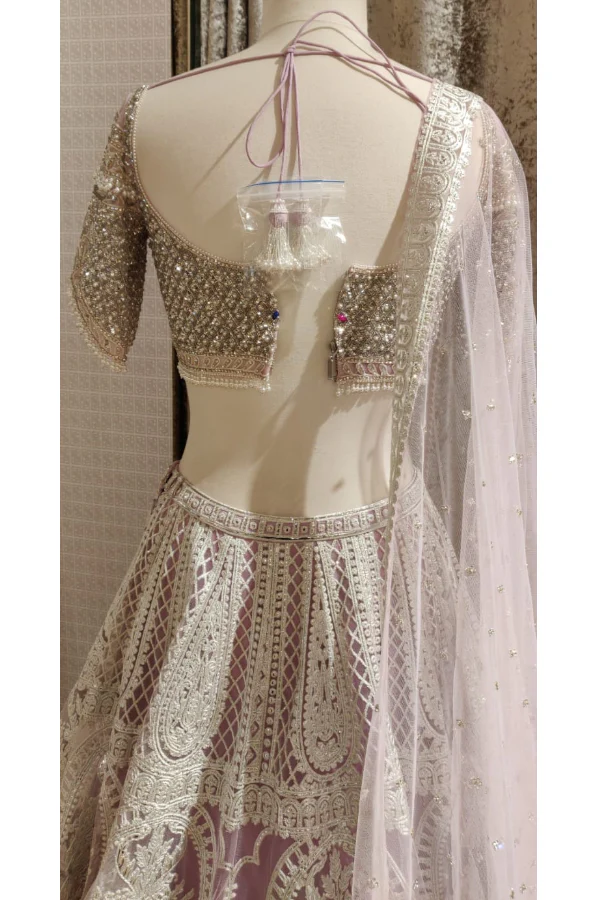 Falguni and Shane Peacock Lavender Lehenga - Image 4