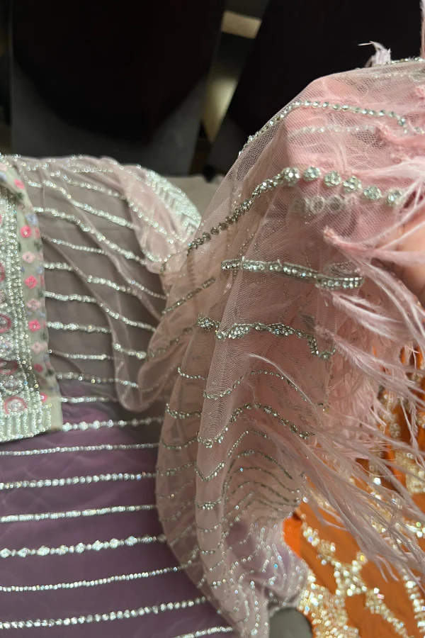 Falguni Shane Peacock beige floral lehenga - Image 4