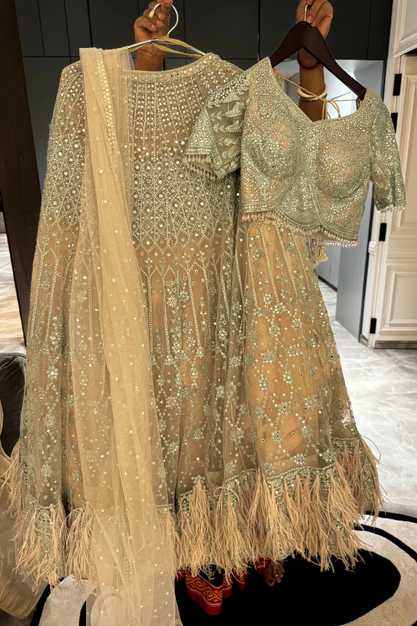 Falguni Shane Peacock Embellished lehenga - Image 3