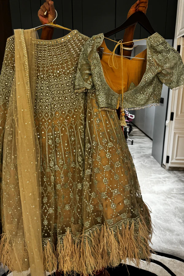 Falguni Shane Peacock Embellished lehenga - Image 4