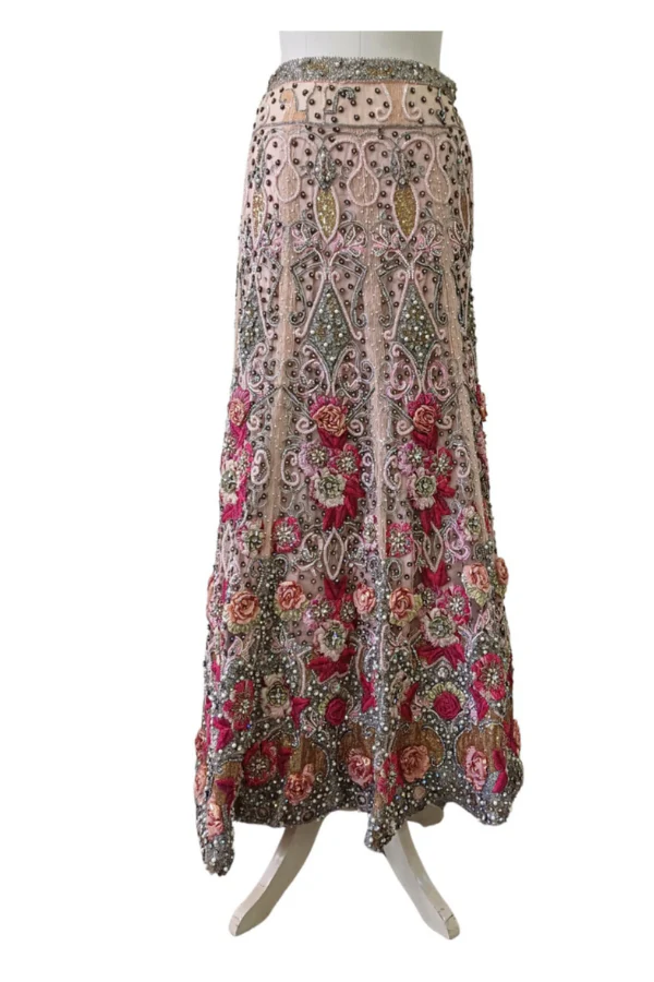 Falguni Shane Peacock floral embroidered lehenga - Image 3