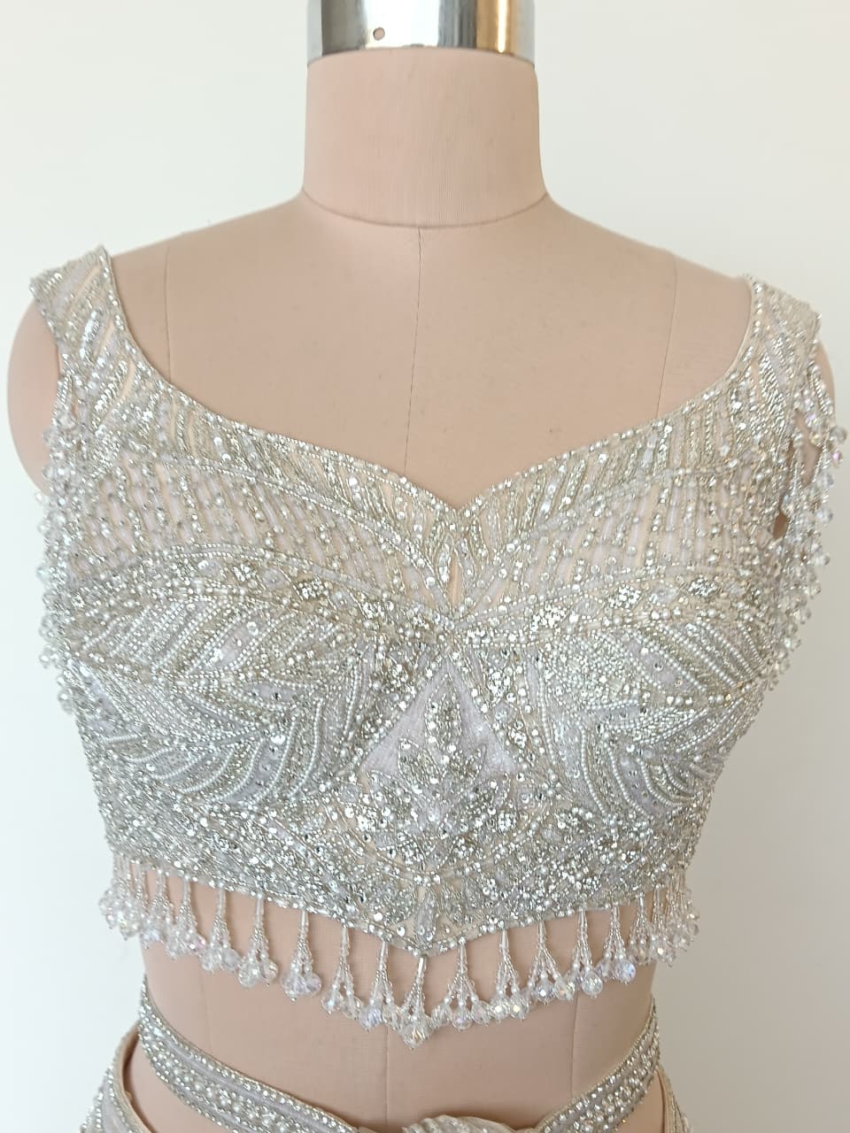 Falguni Shane Peacock Hand-Embellished Lehenga - Image 5
