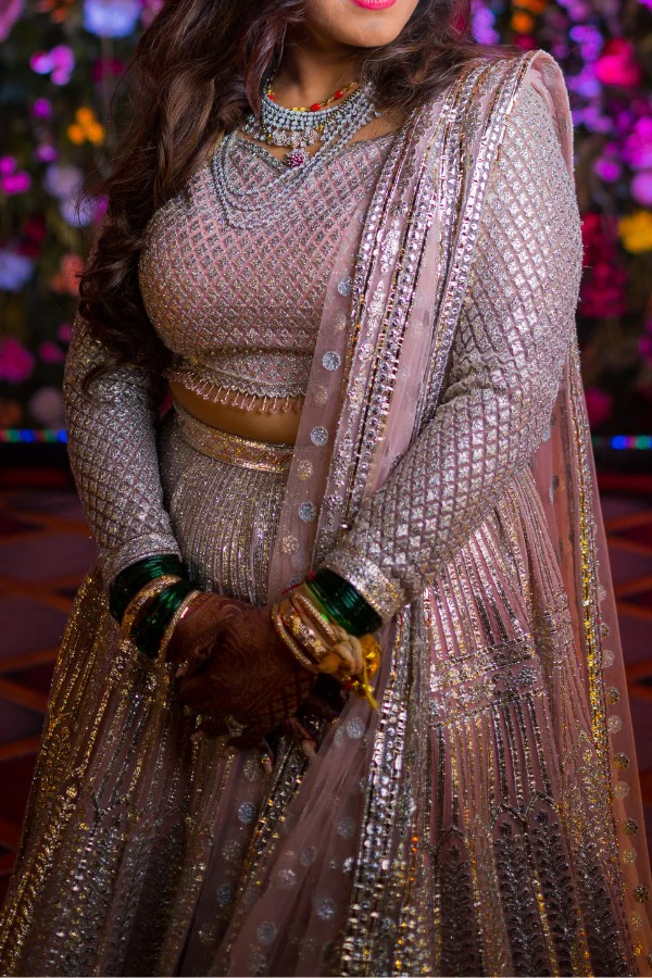 Falguni Shane Peacock Lehenga Set - Image 4