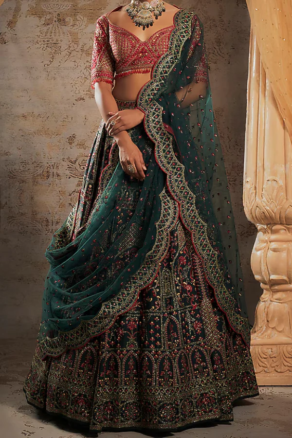 Falguni Shane Peacock Lehenga Set - Image 2