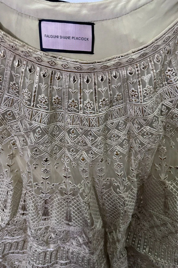 Falguni Shane Peacock yellow lehenga - Image 11