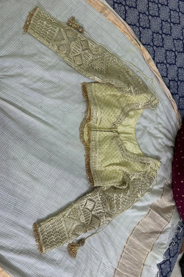 Falguni Shane Peacock yellow lehenga - Image 7