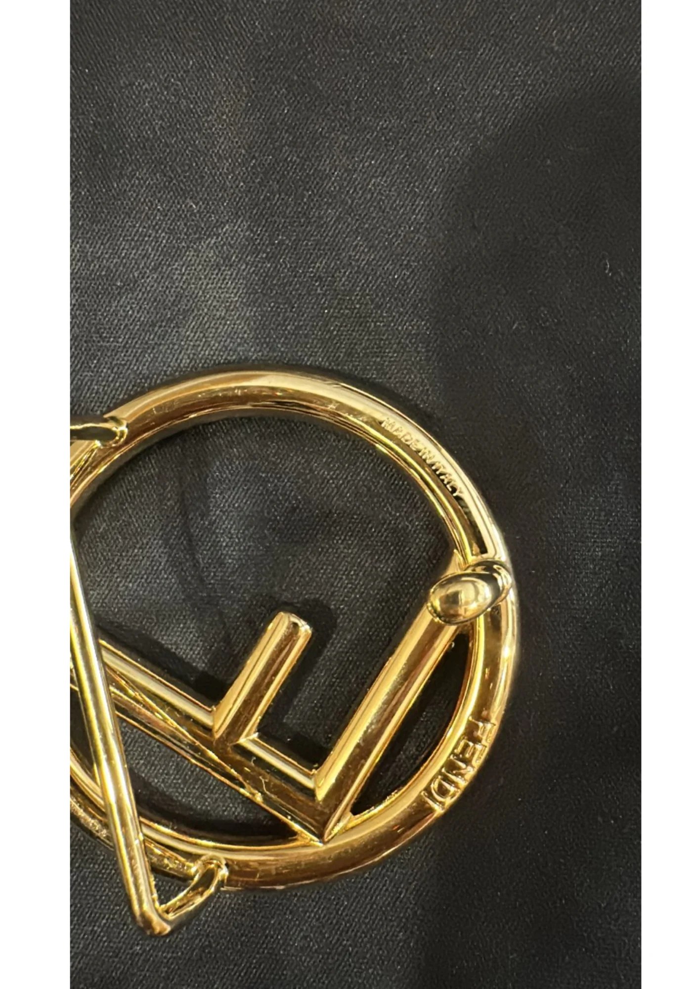 Fendi Caramel/White Leather F Reversible Belt - Image 6
