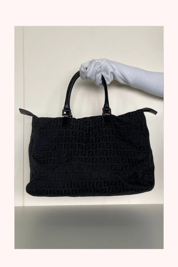 Fendi FF Zucca Monogram Vintage Canvas Handbag