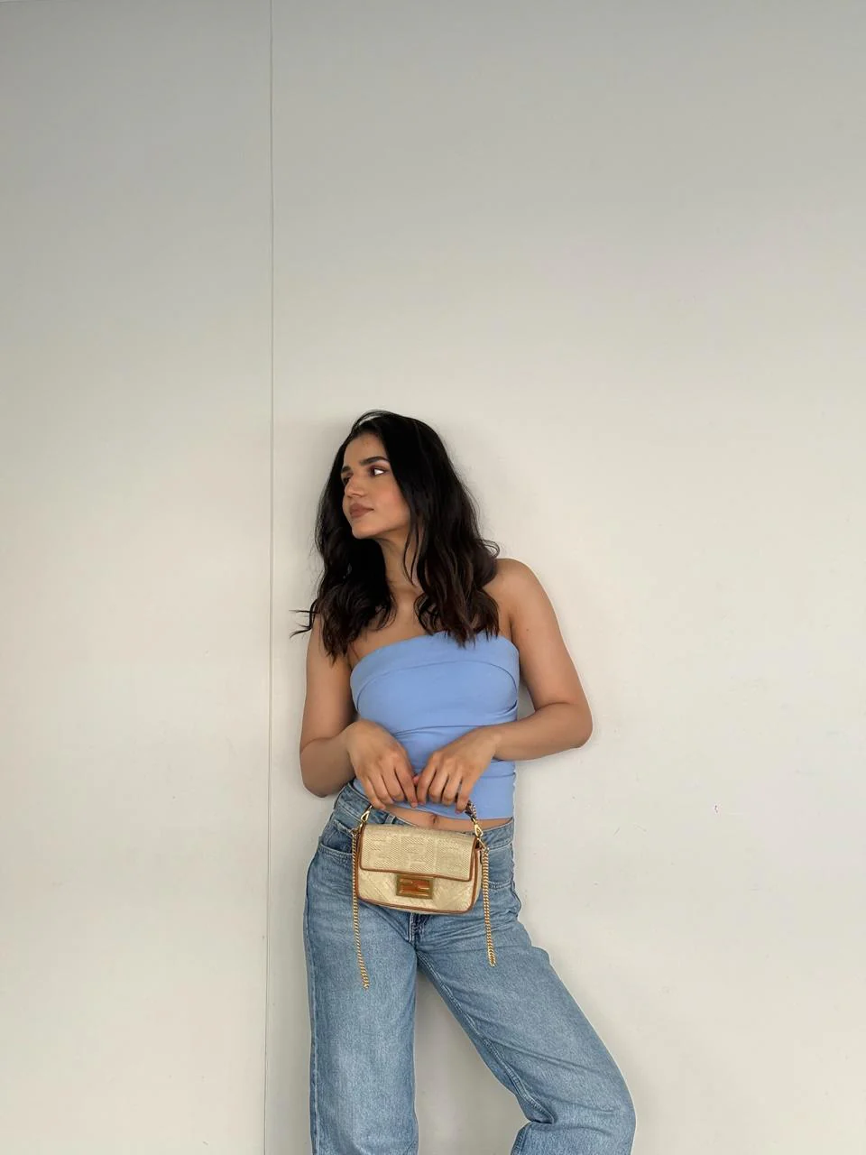 Fendi Raffia Vitello King Lucido FF Embroidered Baguette - Image 3